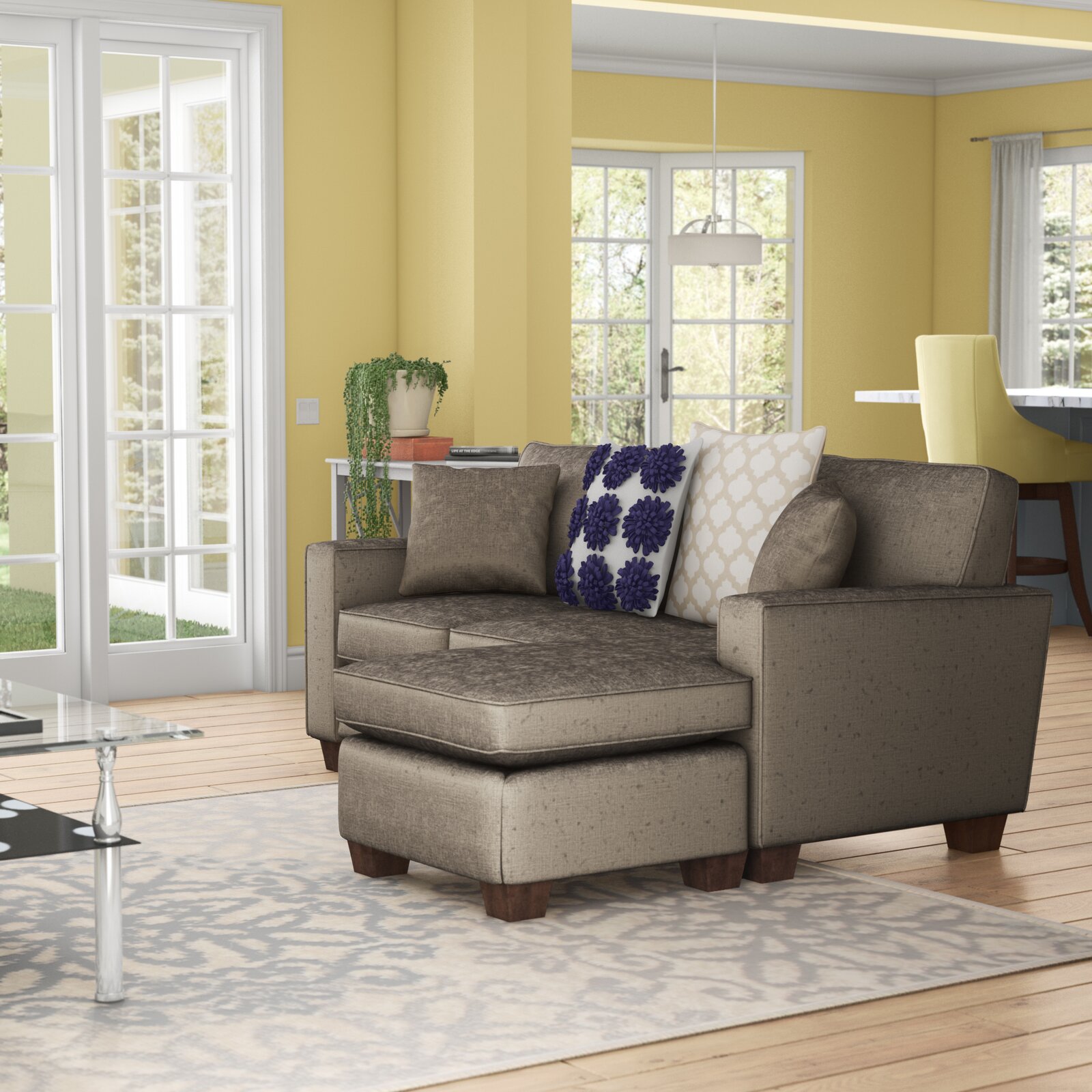 【Furniture】Kehlani 2 - Piece Upholstered Chaise Sectional