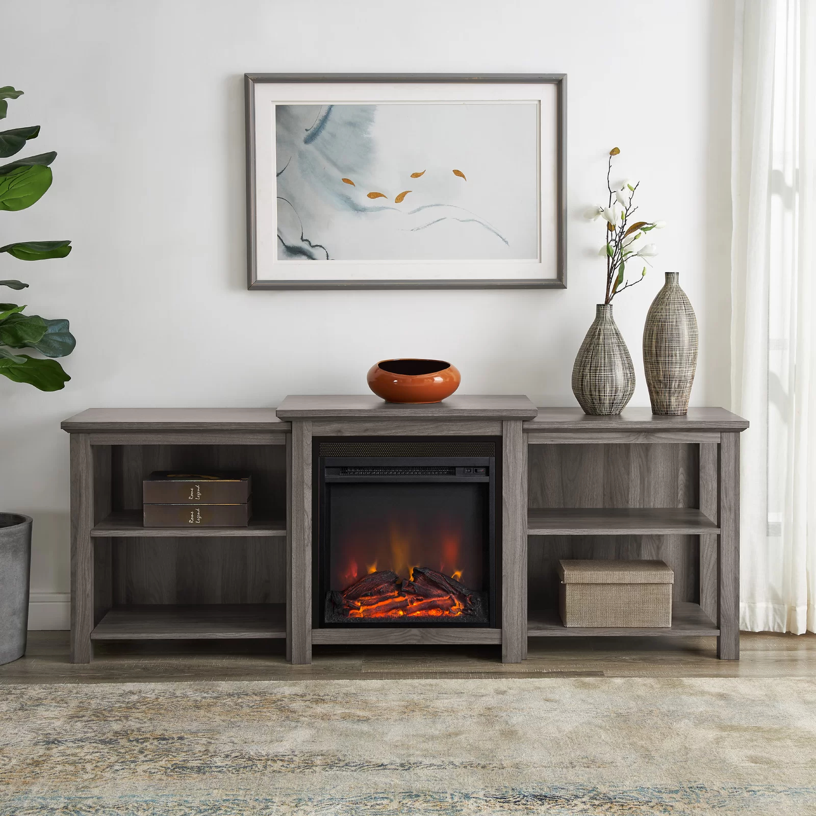 【Furniture】Woodbury TV Stand for TVs up to 78