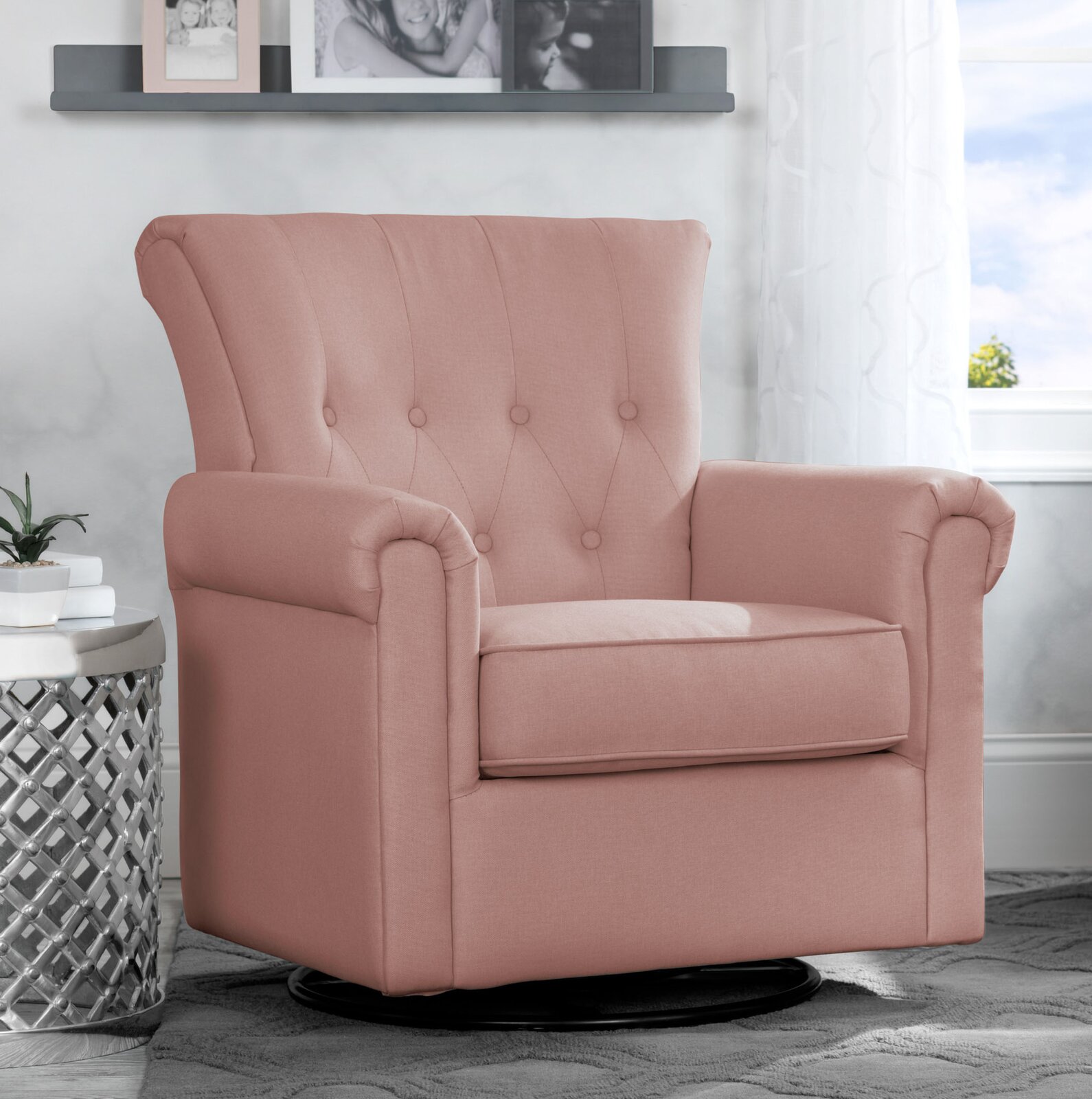 【Furniture】Harper Swivel Rocking Chair